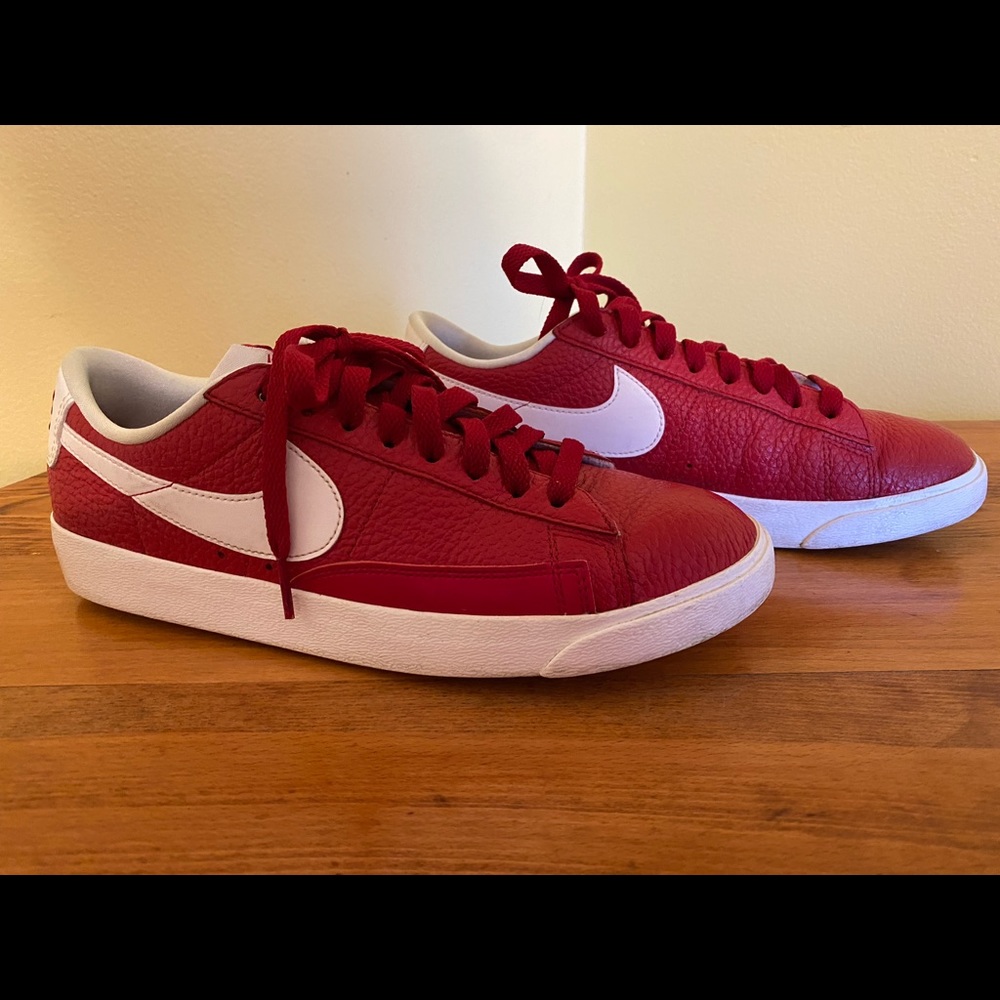 Nike woman’s red with white sneakers